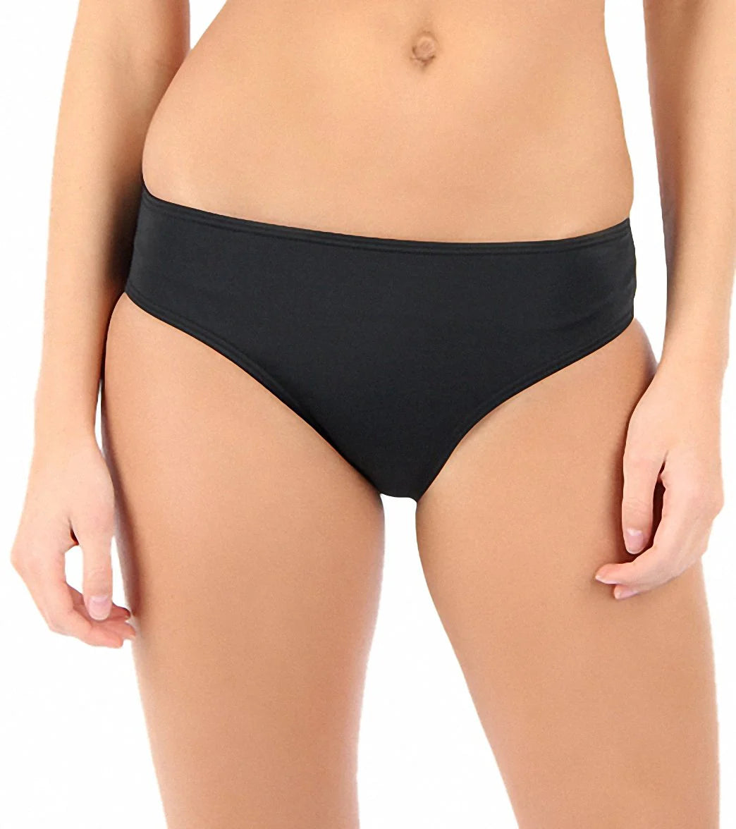 Jantzen Solid High Waisted Bikini Bottom