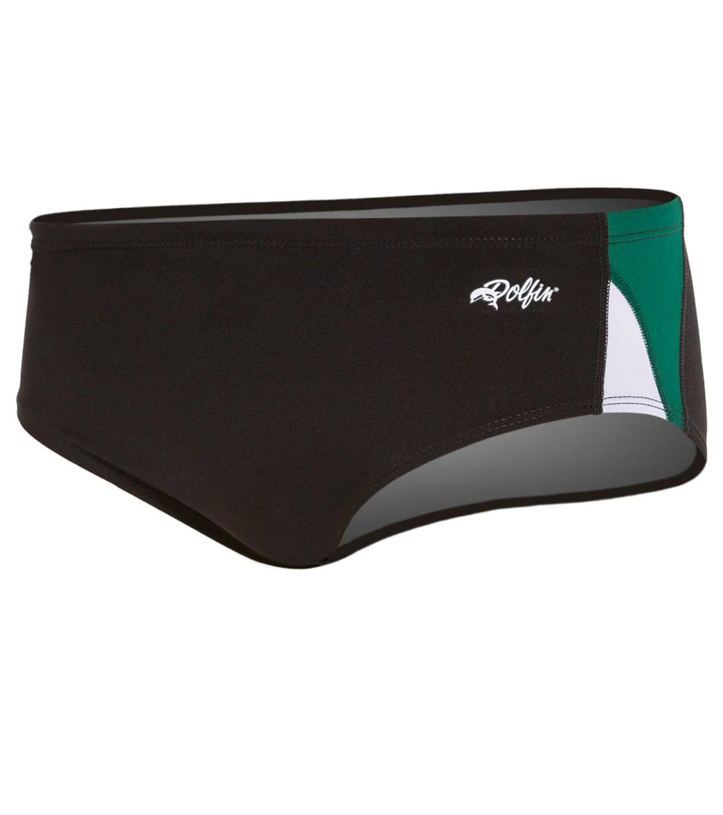 Dolfin Men's Chloroban Color Block Male Racer Brief Swimsuit