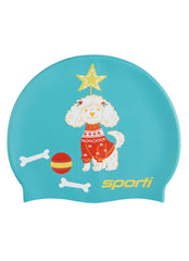 Sporti Pawliday Cheer Silicone Swim Cap Jr