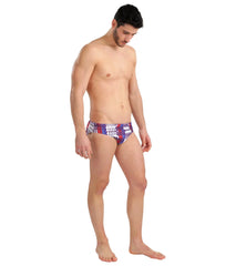 Arena Men's Allover Brief Swimsuit