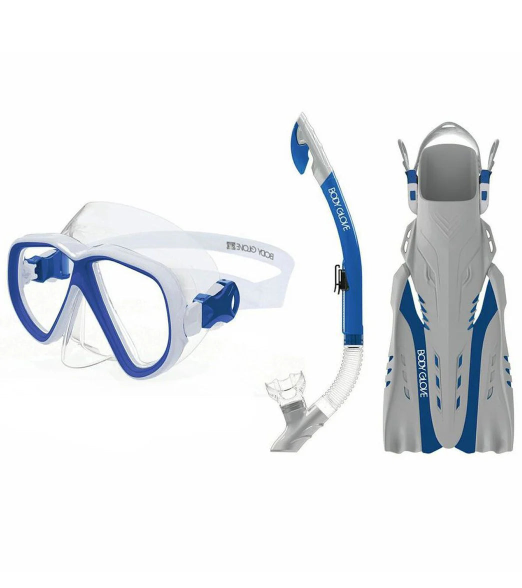 Body Glove Lunar Mask, Snorkle, and Fin Set