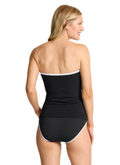 Tommy Bahama Women's Island Cays Cabana Tie Front Bandini Tankini Top