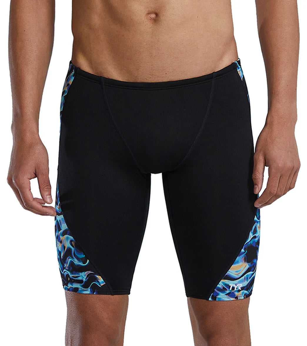 TYR Men's Energia Blade Splice Durafast Elite Jammer Swimsuit