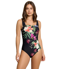 Jantzen Women's Floral Fantasy Hilda Glam One Piece Swimsuit