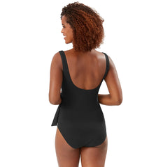 Tommy Bahama Women's Pique Colada Wrap One Piece Swimsuit