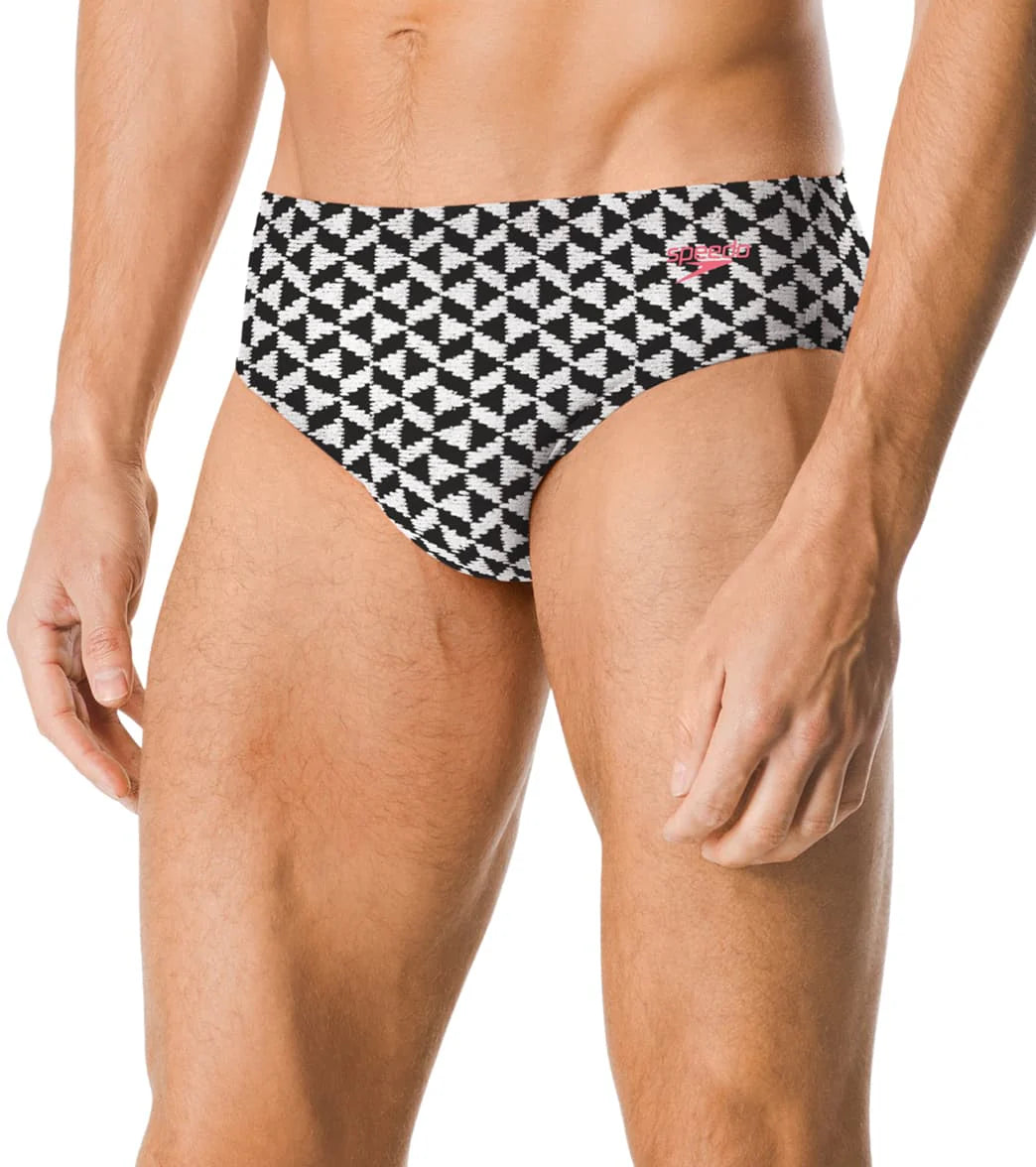 Speedo Men's Printed Brief Swimsuit