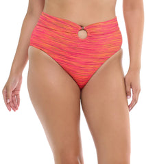 Body Glove Women's Impression Woodstock High Waisted Bikini Bottom