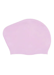 Sporti Solid Long Hair Bun Silicone Swim Cap