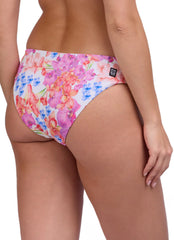 JOLYN Women's Valle Orchids Rib Moderate Bikini Bottom