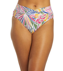 Sporti Active Tropical Palm High Waisted Cheeky Swim Bottom