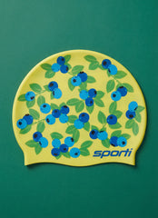 Sporti Blueberries Silicone Swim Cap