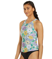 Sporti Active Bondi Floral High Neck Tankini Top
