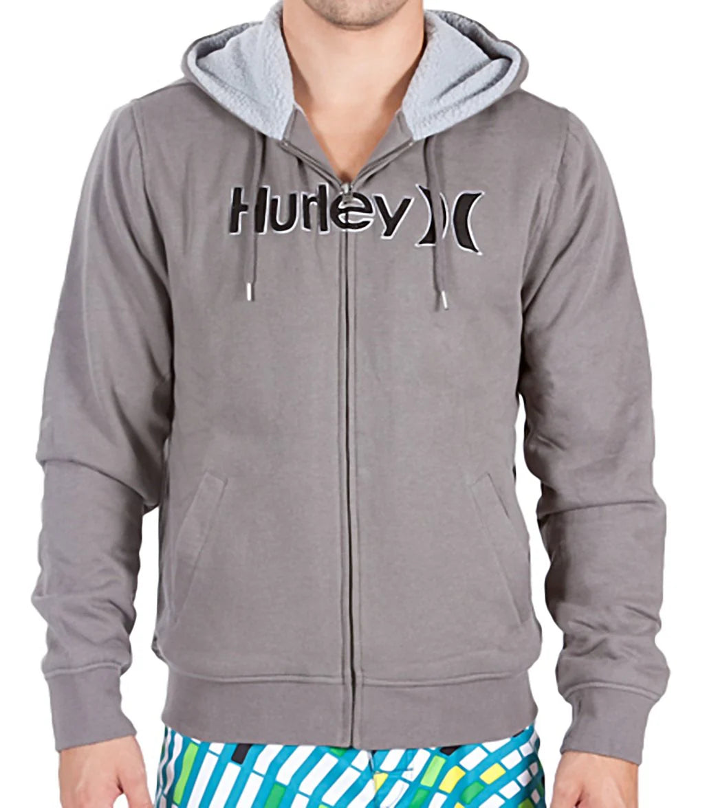 Hurley Guys' One & Only Sherpa Zip Up Hoodie