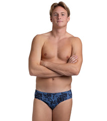 JOLYN Men's Brolyn Aloha Nights Printed Brief Swimsuit