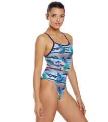 Sporti Tropic Thin Strap One Piece Swimsuit