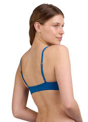 JOLYN Women's Faye Solid Front Knot Bikini Top
