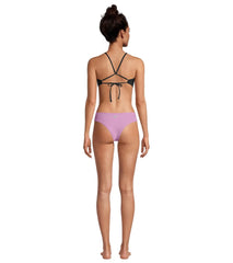 Speedo Women's Solid Tie Back Bikini Top
