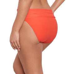 Lauren Ralph Lauren Women's Beach Club Solids Wide Shirred Banded Hipster Bikini Bottom
