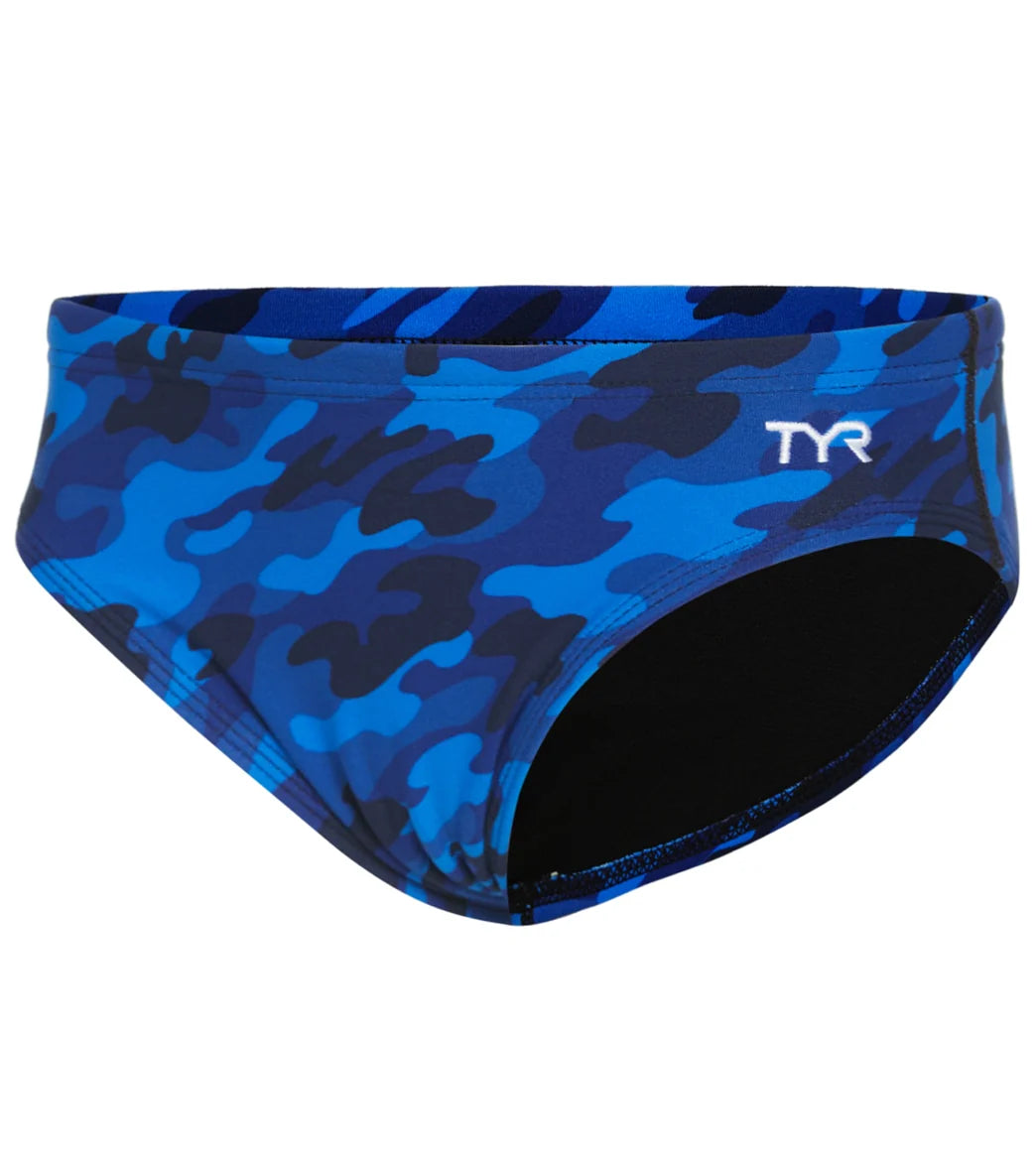 TYR Boys' Camo Racer Brief Swimsuit