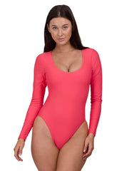 JOLYN Women's Shawn Long Sleeve One Piece Swimsuit