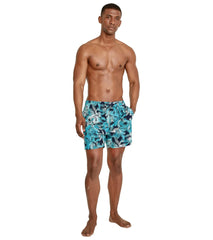 Speedo Men's 16" Printed Palm Swim Trunks