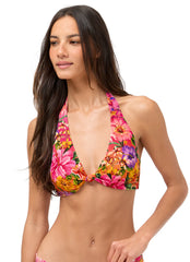 Johnny Was Women's Kairi Tie Back Halter Bikini Top