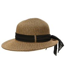 Sun N Sand Paper Braid with Chiffon Bow Hat