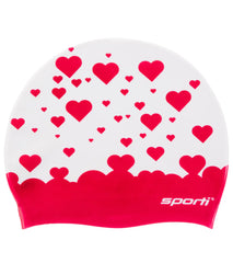 Sporti Love Bubbles Silicone Swim Cap