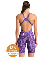 Arena Women's Powerskin ST Next Limited Edition Leopard Open Back Tech Suit Swimsuit