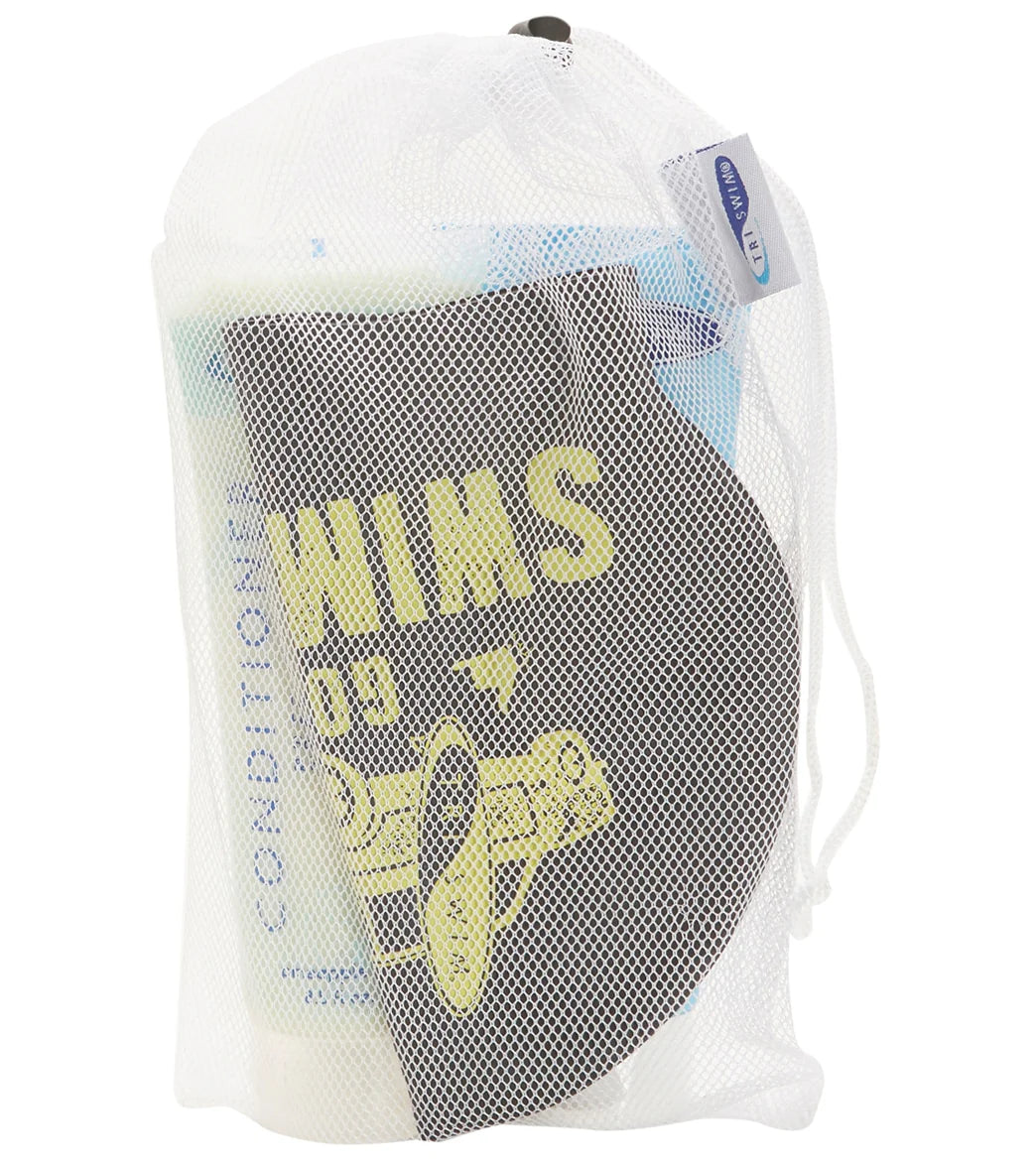 TRISWIM Gift Set of Shampoo, Conditioner & Swim Cap in Mesh Bag