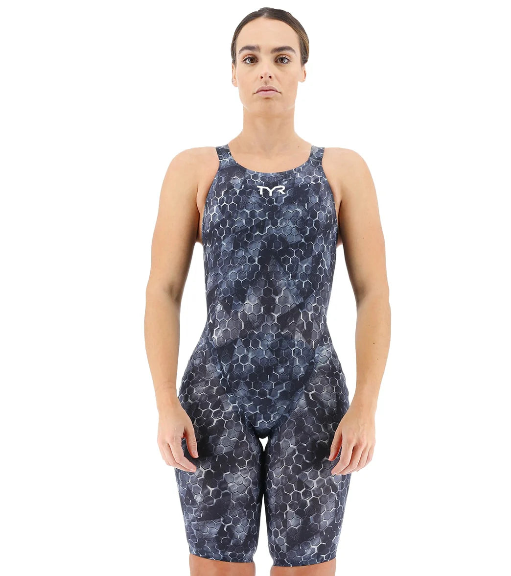 TYR Women's Avictor 2 Supernova Open Back Comfort Straps Tech Suit Swimsuit