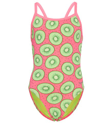 Sporti HydroLast Love Kiwi Thin Strap One Piece Swimsuit Youth (22-28)