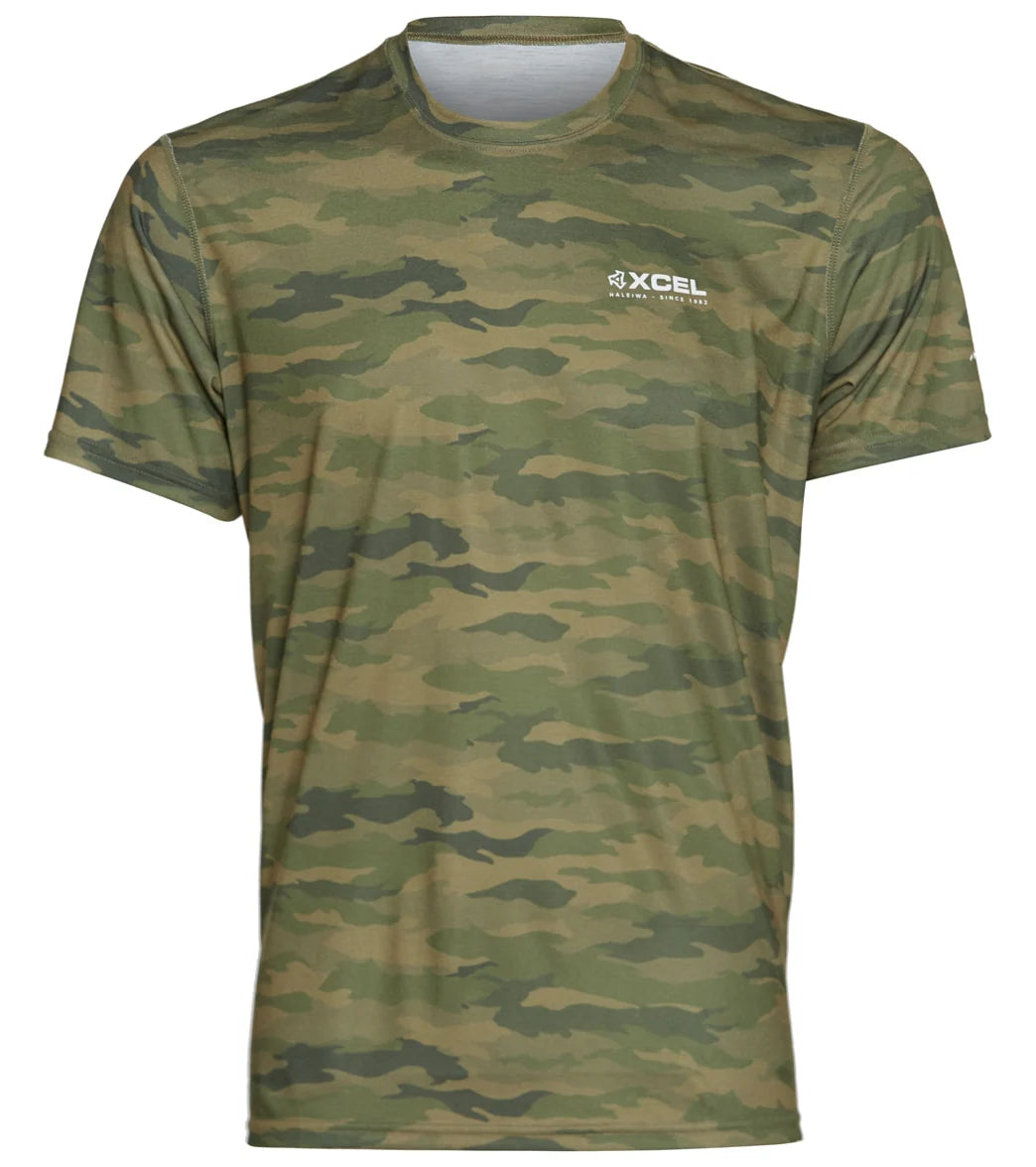 Xcel Men's Threadx Short Sleeve Hawaiian Camo Surf Shirt