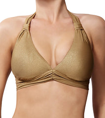 Jantzen Saharan Gold Halter Bra Bikini Top