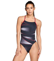 Speedo Women's Infinite Pulse Open Back One Piece Swimsuit
