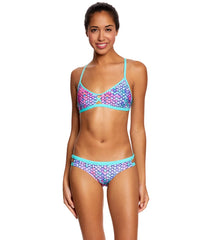 Speedo Missy Franklin Endurance Lite Splash Magic Criss Cross Swimsuit Top