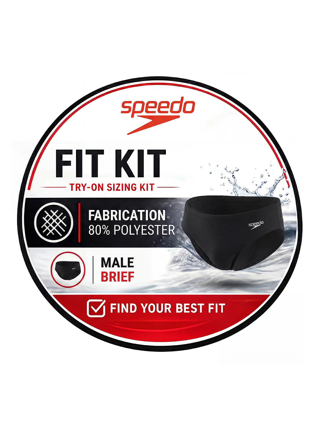 Speedo Fit Kit Brief (80% Poly)