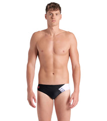 Arena Men's Stripe Brief Swimsuit