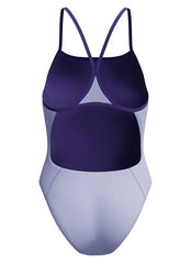 Speedo Women's Solid Turnback One Piece Swimsuit