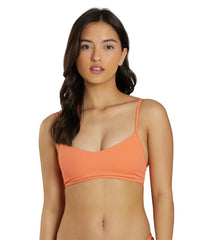JOLYN Women's Hikari Solid Tie-Back Bikini Top