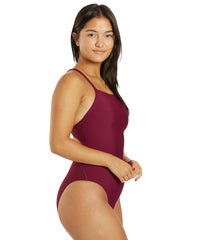FINIS Women's Openback Solid One Piece Swimsuit