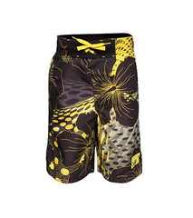 Body Glove Boys' Black and Yellow Floral Boardshorts