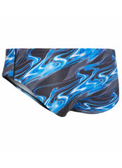 Dolfin Reliance Men's Inferno Team Print All-Over Racer Brief Swimsuit