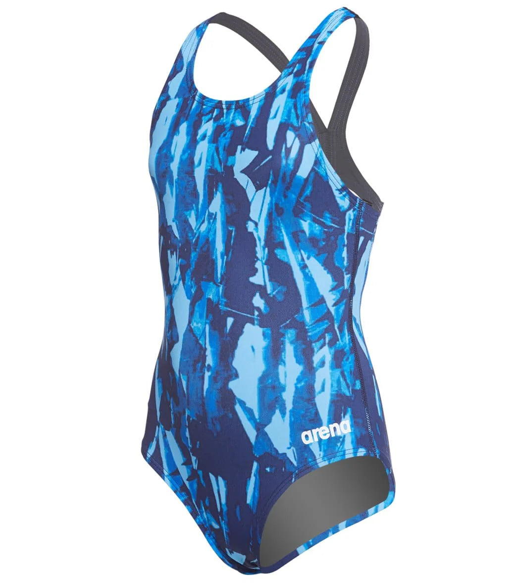Arena Girls' Painted SwimPro Back One Piece Swimsuit