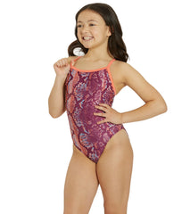 Sporti x Gretchen Walsh Desert Python Thin Strap One Piece Swimsuit Youth (22-28)