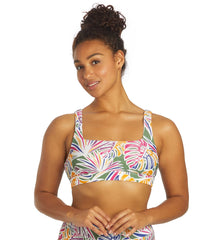 Sporti Active Tropical Palm Scoop Back Bikini Top
