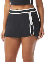 Beach House Women's Piping Solid Excel Swim Skort