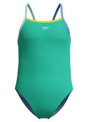 Speedo Girls' Solid Propel Back One Piece Swimsuit (Big Kid)