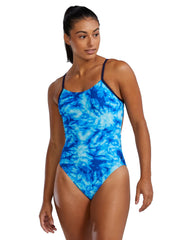 TYR Women's Azultec Durafast Elite Cutoufit One Piece Swimsuit