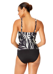 Anne Cole Women's Palm Chic Drape Front Tankini Top (B/C/D/DD) Cup)